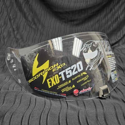Scorpion EXO T520 Clear Shield Fits EXO R1 Air / R330 / ST1400 *TAKE OFF SHIELD*
