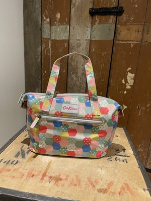 Cath Kidston Handtasche Tasche bunt Patchwork PVC Reißverschluss