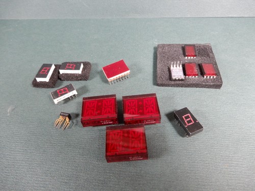 Large Lot of LED Seven Segmant Displays HP 1990-0418 (4) MAN74A Everything Shown