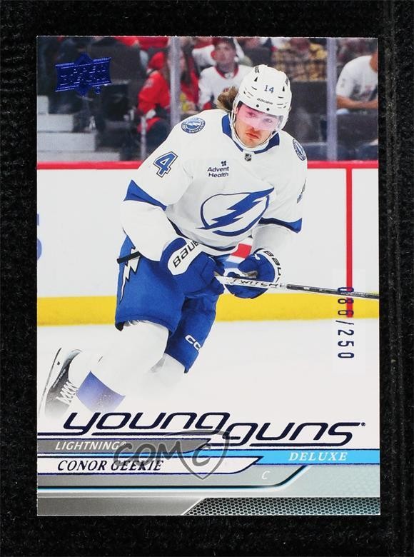 2024-25 Upper Deck Series 2 Young Guns Deluxe 86/250 Conor Geekie #478 Rookie RC