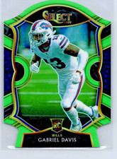 2020 Panini Select Gabriel Davis #82 Green Prizm Rookie Buffalo Bills NFL RC -NM