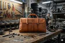 Leather Overnight Bag Travel Duffle Gym Men Vintage Genuine Mens Luggage