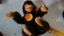 1991 STEIFF 030833 JOCKO THE MONKEY 0020/13 13CM 5" ARMATURE FULLY TAG BUTTON