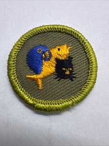 BSA Pets Merit Badge Type F (1961 - 1968) Khaki Twill