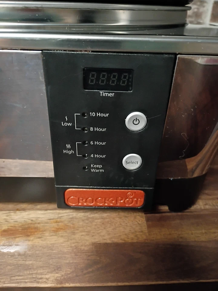 Crock Pot 6 Quart SCCPTP600-S  Stainless Steel Look Oval Slow Cooker With Handle - Image 3 of 4