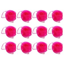 12Pcs Dance Scarves 24" x 24" Juggling Scarves for Magic Music Fluorescent Red