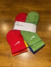 Nike EVERYDAY COTTON CUSHIONED ANKLE Socks Multicolor SX6899-903 L 8-12 6-Pack