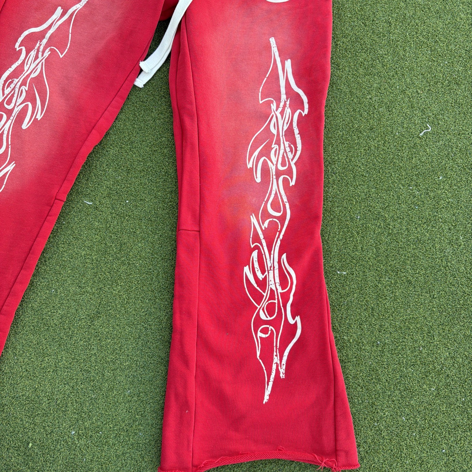 AUTHENTIC Hellstar Sweatpants Red Flame Records F… - image 4