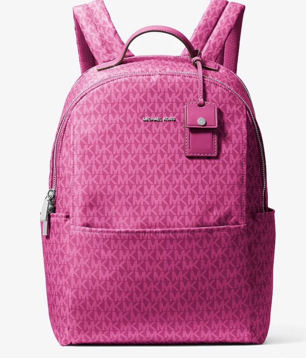 Logo Backpack Mk Mini Backpack Pink Michael Kors Mini Backpack
