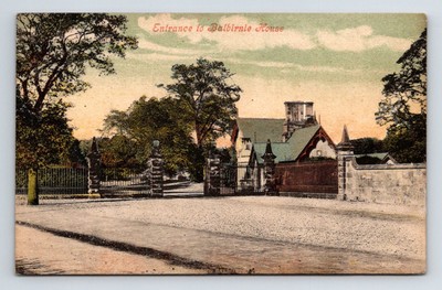 Schottland: Eingang zum Balbirnie-Haus, Fife. Posted 1910.