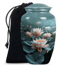 Lotus Calm Cremation Urns for Human Ashes Adult Dad Mom 10 Inch