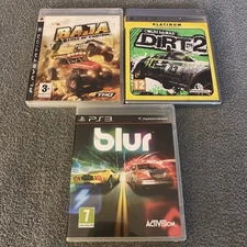 Blur Dirt 2 Baja Edge of Control PlayStation 3 PS3 Racing Game Lot Set Bundle
