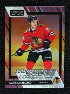 2023-24 O-Pee-Chee Platinum Marquee Rookies Sunset Connor Bedard #201 Rookie RC