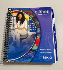 Lexia Letrs Volume 1 Units 1-4 By Louisa C. Moats Carol A. Tolman Spiral