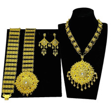 1 Set WHITE GOLD Thai Special Accessories Jewelry Occasional Bride Parade Show