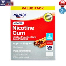 Nicotine Gum 2mg Stop Smoking Aid Cessation Therapy Cinnamon Flavor 160 Ct New