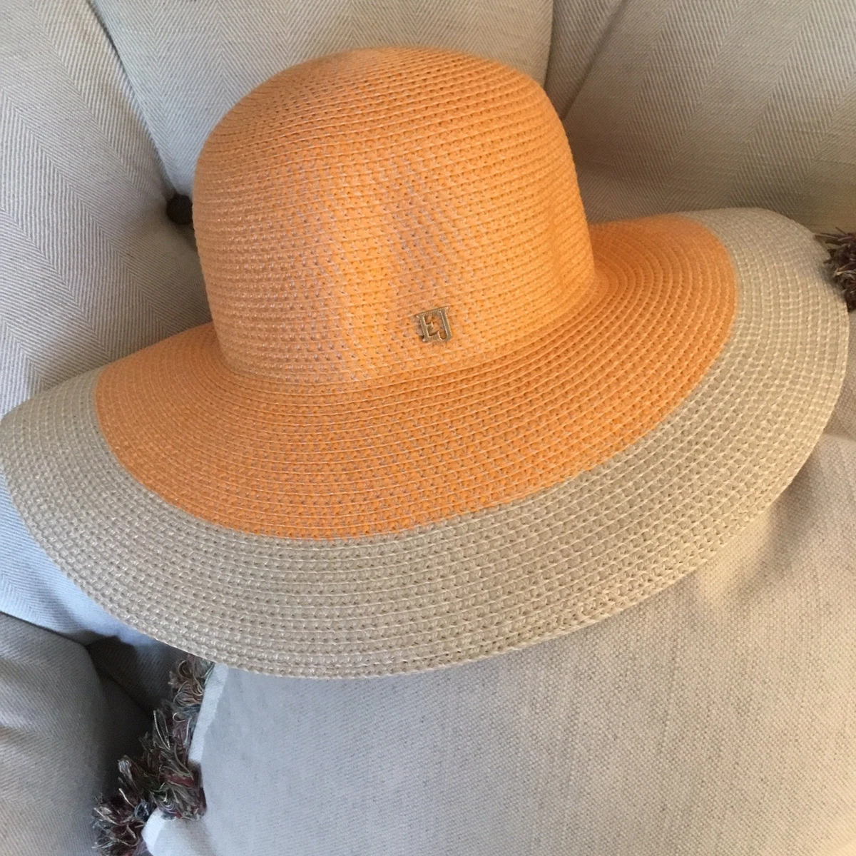 Eric Javits Squishee Womens Newsboy Cap Stripe UPF 50+ Packable Beach Bohemian‎ SS24_PALM_BEACH_13426_SQ_CAP_P  main image 2