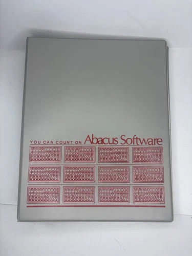 Abacus Software and Manual C128 C64 Commodore Computer  NO FLOPPY TAS-64