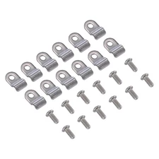 24 pcs 3/16" Stainless Steel Brake Line Clamp&Screw Street Rod Custom Dune Buggy