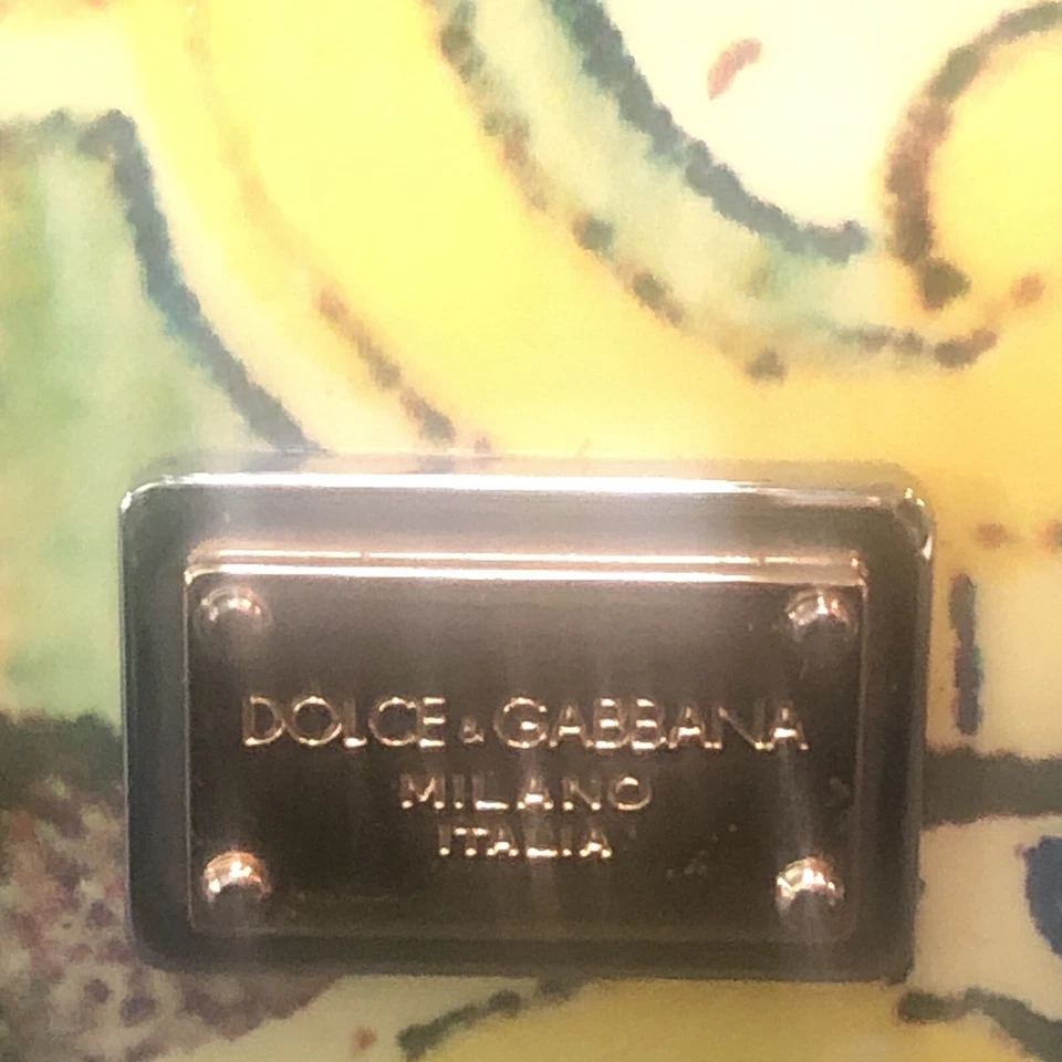 Dolce & Gabbana Milano Italia Amarillo Tablet Funda Libro Electrónico Cuero iPad Folio Foto 4 de 4