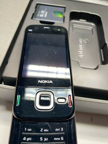 Nokia N85 Black Mobile Phone Old Stock Rare collectors MOBILE PHONE Cell GSM - Photo 4 sur 5