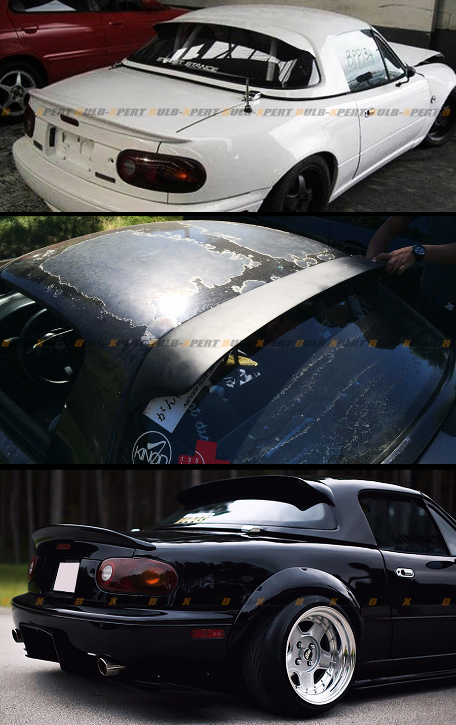 HARDTOP ROOF SPOILER Fit To Mazda MX5 NA NB Hard Top Miata EUR 68