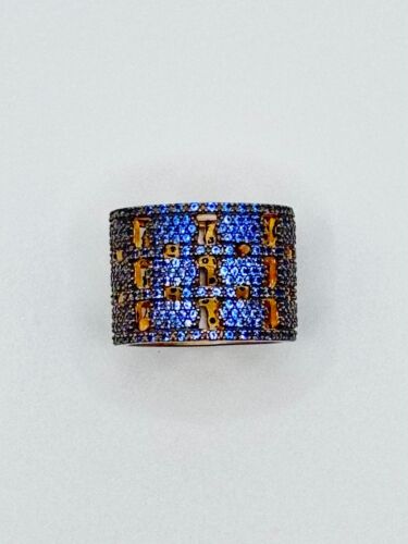 Sterling Silver Blue Zirconia fashion ring - Picture 3 of 4