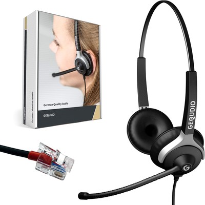 Wired Headset Compatible With Avaya Grandstream Lg Lucent Mitel Nec Nortel Plant