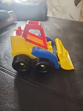 Vintage American Plastic Toys Inc Tractor Dump Truck Land Mover Bulldozer