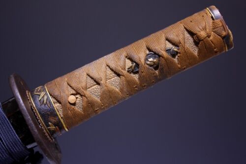 Japan antique Edo Tiger koshirae waki katana sword tsuba yoroi samurai 武将 6378 - Bild 5 von 17