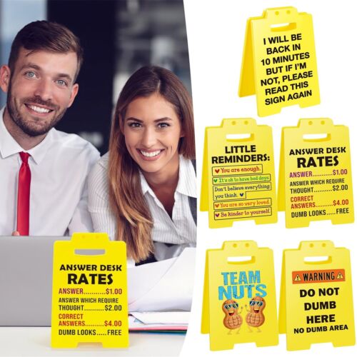 Answer Desk Rates Sign Funny Office Gag Gifts for Coworkers Cool Things for Work