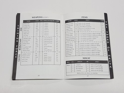 Shining Force Sword of Hajya Sega Game Gear Authentic Manual Only *staples - Picture 17 of 18