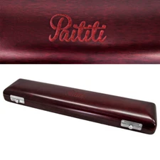 Paititi Flute Hard Case For C Flute Solid Mahogany with Soft Velvet Interior 