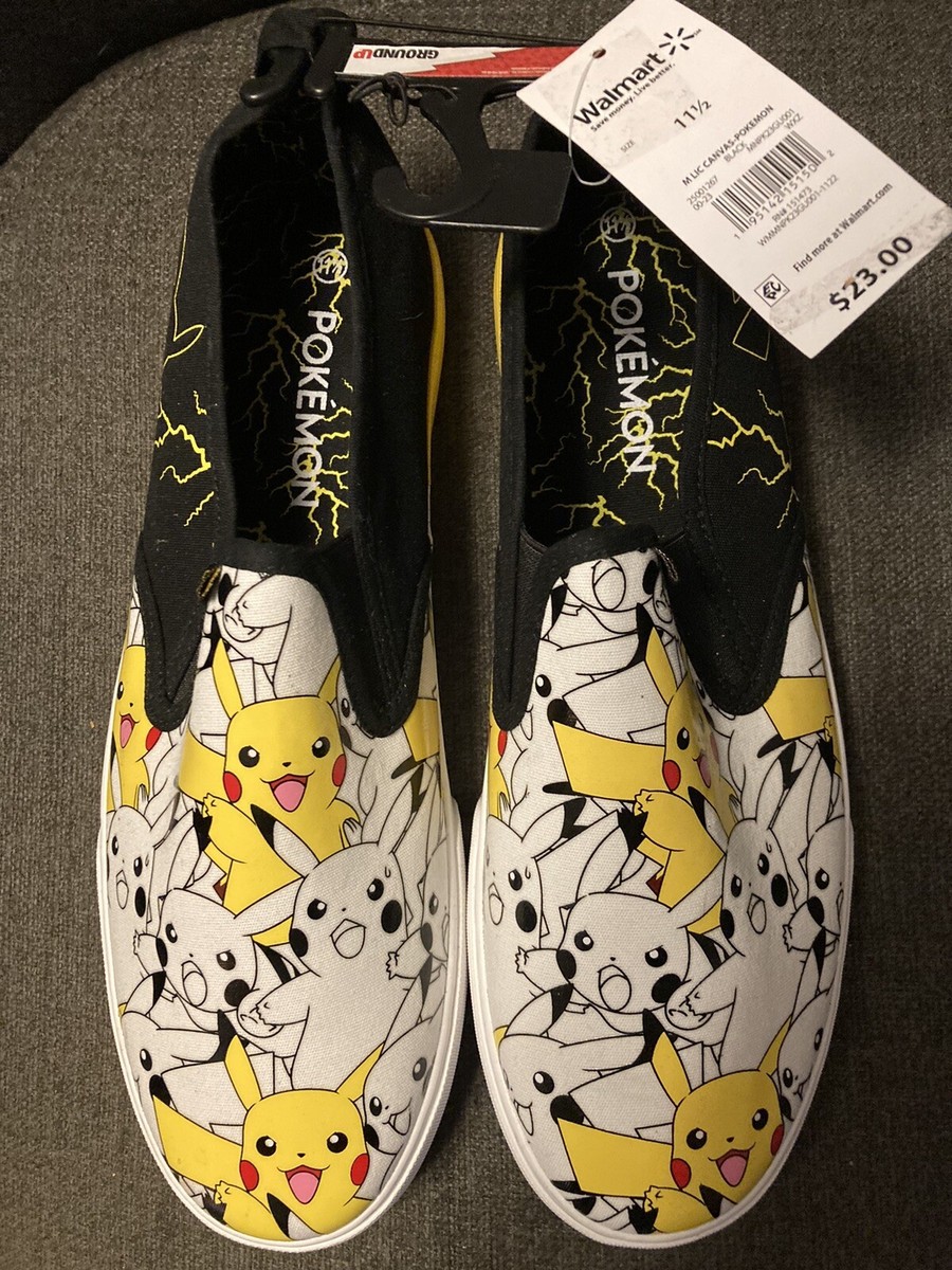 Pokemon Pikachu Shoes‎ Canvas Slip Ons Men\'s New Groundup Size 11.5 Ground Up Men main image 4