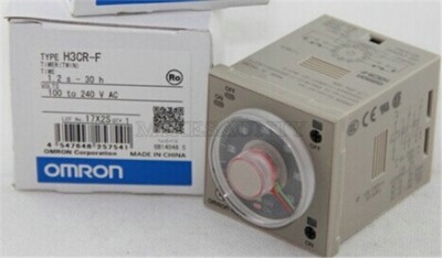 1Pcs H3CR-F Time Relay Brand New 1.2S~30H Omron 100~240VAC Plc Module aw