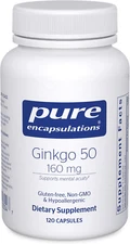 Ginkgo 50 160 Mg | Ginkgo Biloba Supplement to Support Oxygen, Blood Circulat...