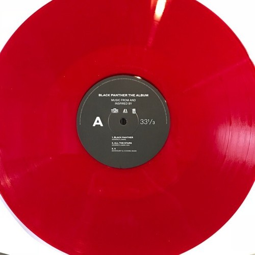 BLACK PANTHER The Album Exclusive RED TRANSLUCENT Music From and Inspired By - Picture 9 of 10