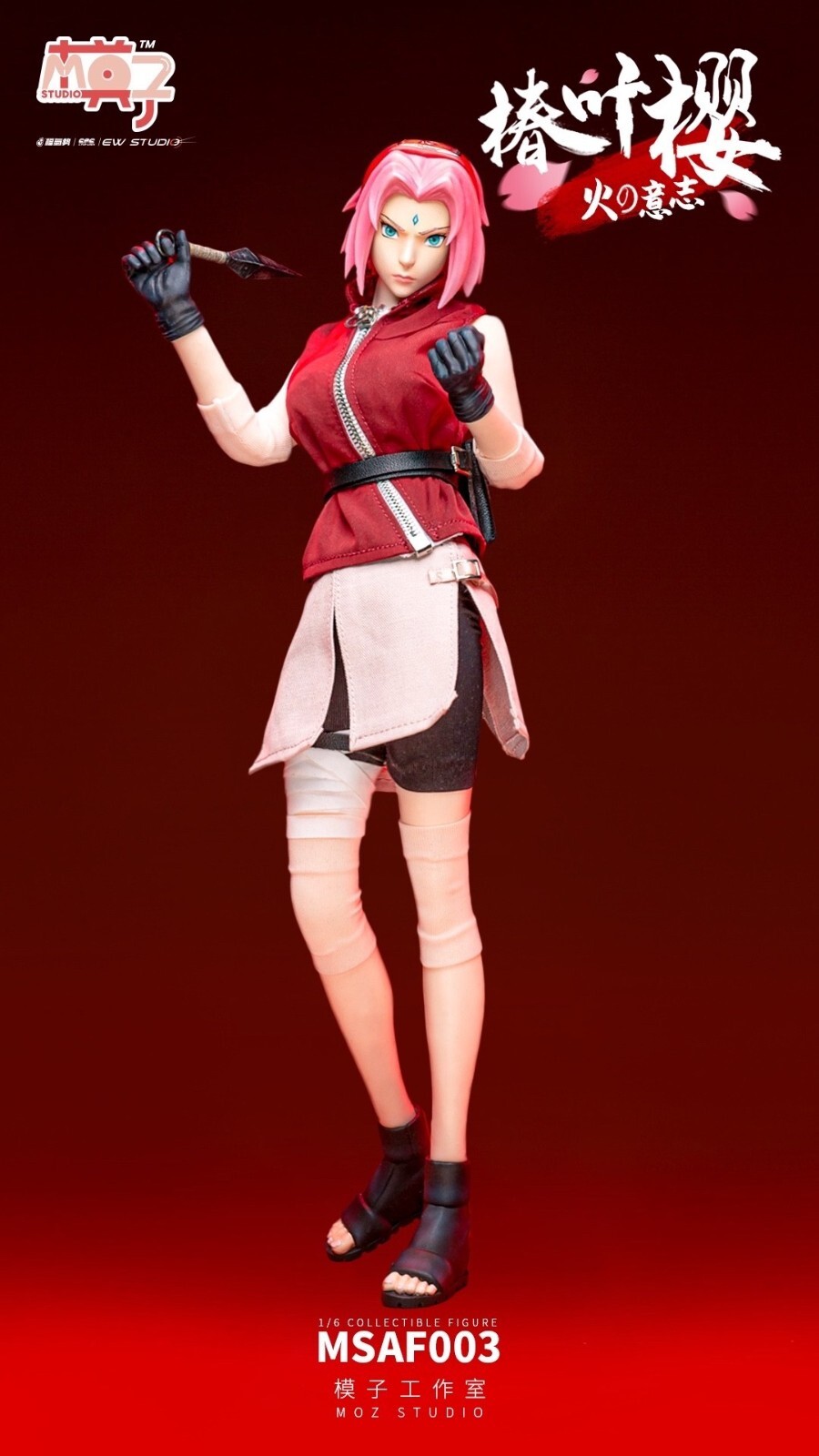 1/6 MOZ STUDIO MSAF003 Haruno Sakura Female Action Figure Model | eBay
