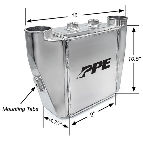PPE Compact Aluminum Air-To-Water Intercooler Kit w/ 3.5" Duct - Universal - Picture 3 of 3