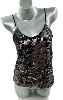 silver spaghetti strap top