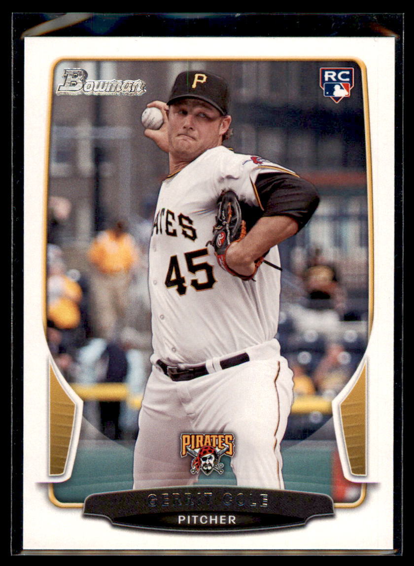 2013 Bowman Draft Gerrit Cole RC #6 Pittsburgh Pirates