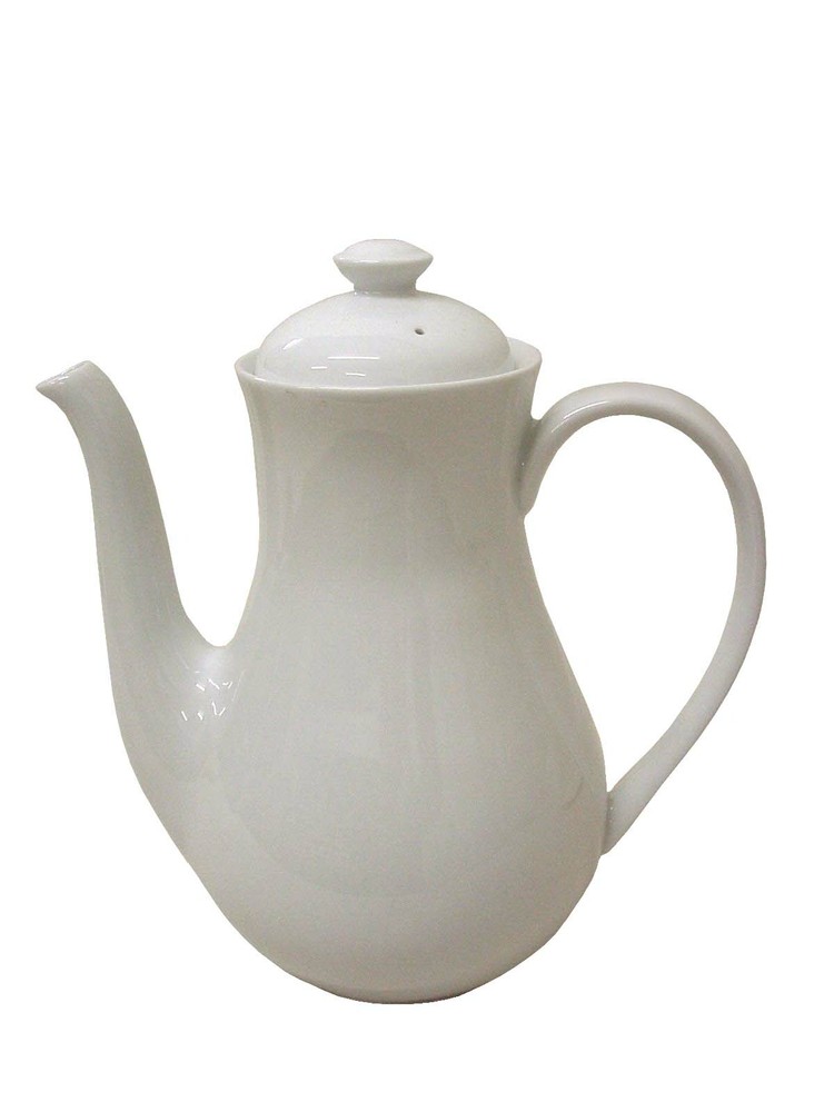 XT109 White Porcelain Round Teapot Coffee Pot 1300ML Capacity XT109 White Porcelain Round Teapot Coffee Pot 1300ML Capacity