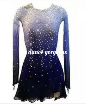 figure skating costumes women's dance skirt performance dress