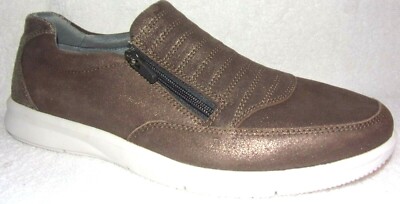 New Rockport Truflex Brown/Mink Printed Suede Side Zip  display picture 3