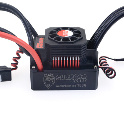 SURPASS HOBBY KK 150A ESC Wasserdichter für 1/8 RC Car 4076 4068 Brushless Motor