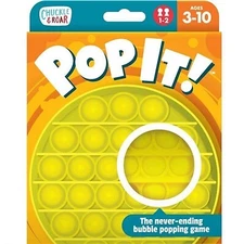 Chuckle & Roar Pop It! Take Anywhere Bubble Popping Fidget Sensory Game
