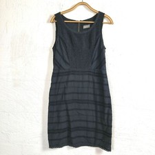 JACQUI E Womens Dress Size 10 Black Lace Sleeveless Round Neck A-line