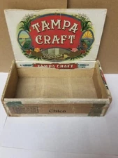 Vintage Wood Cigar Box H Derksen Oshkosh, WI