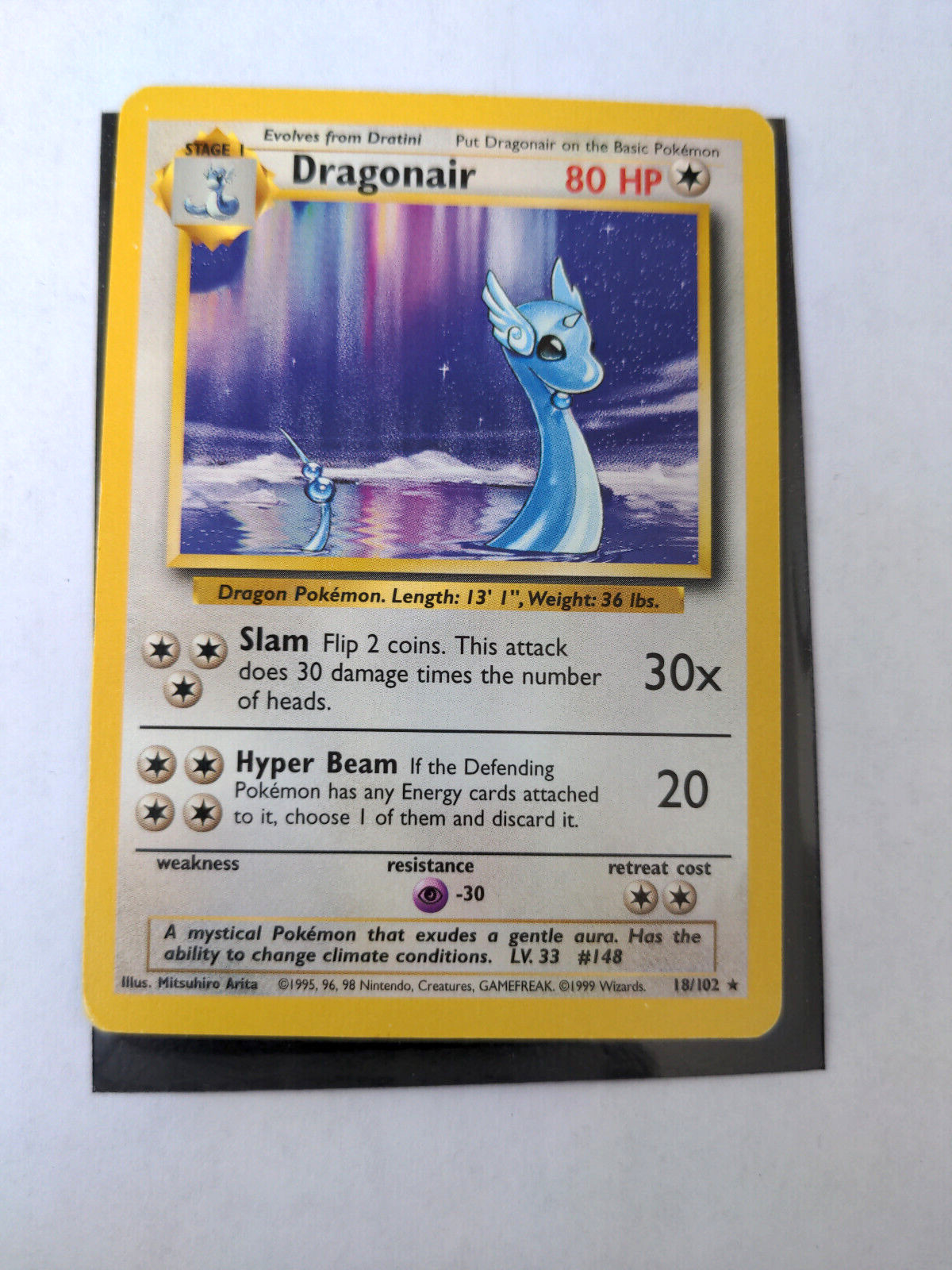 Dragonair 1999 Pokemon Base Set Unlimited 18/102 Lightly Played Rare