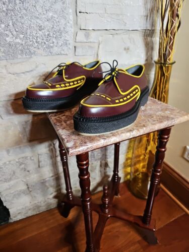 Adieu Paris Classic Type 101, Bordeaux/yellow Men's Shoes. Size 11 USA, 44EU. - Picture 2 of 18